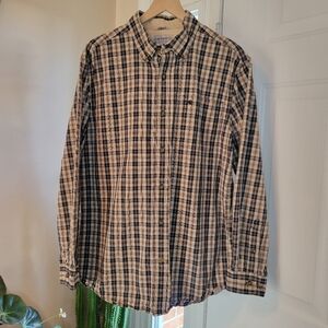 Vintage Carhartt Plaid Button Down Collared Longsleeve, Size‎ Mens Large